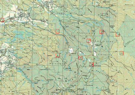 Kraljev Vrh topografska karta 1:25k